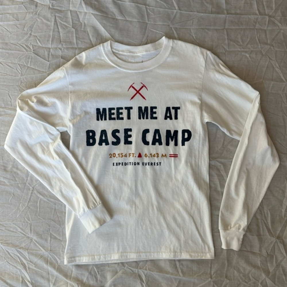 Disney Parks Summit Team Leader White Long Sleeve TShirt Expedition Everest NWOT